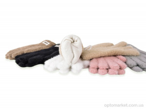 Рукавички жіночі 5009 (норка) mix Anjela мікс  оптом от Optomarket