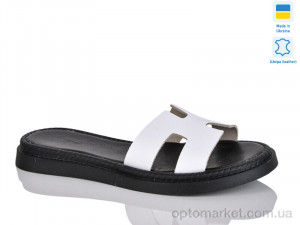 Купить Шльопанці жіночі 501-1 білий к.чорн.під. Sali білий