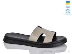 Купить Шльопанці жіночі 501-1 кап.к. чор.під. Sali коричневий