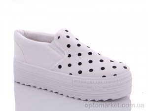 Купить Сліпони жіночі 501 белый горох Beatiful sister білий
