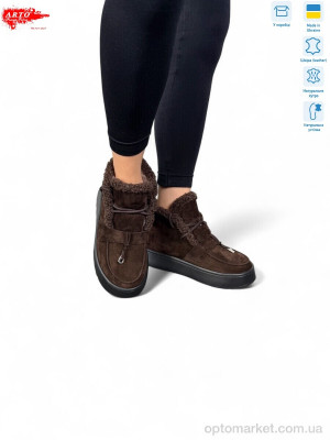 Черевики жіночі 501 кор.з. ARTO коричневий  оптом от Optomarket