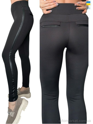Купить Лосини жіночі 50146 чорний Sport style чорний