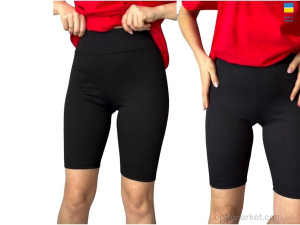 Купить Велосипедки жіночі 50177 чорний Sport style чорний