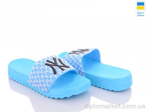 Шльопанці жіночі 5030-613A N.w York синій  оптом от Optomarket