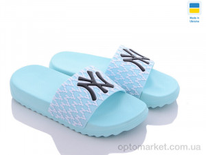 Шльопанці дитячі 5030-625B N.w York блакитний  оптом от Optomarket