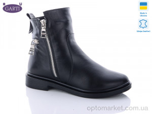 Купить Черевики жіночі 507-1 чёрная кожа мех Garti чорний
