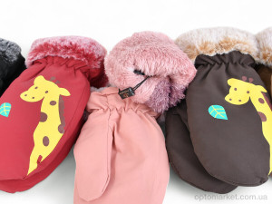 Рукавиці дитячі 507 плащівка mix Paidi мікс  оптом от Optomarket