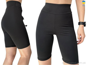 Купить Велосипедки жіночі 5071 б чорний Sport style чорний