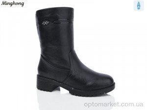 Купить Чоботи жіночі 507 Minghong чорний
