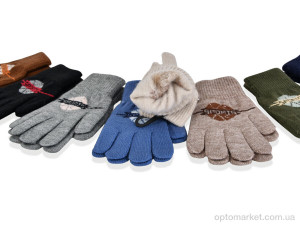 Рукавички дитячі 5072M mix Henu мікс  оптом от Optomarket