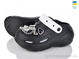 Купить Крокси жіночі 5073-361B Luck Line чорний