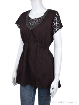 Купить Блуза жіночі 508 (08886) brown A.L.Salon коричневий