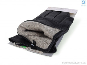 Рукавички чоловічі 51-5 black Paidi чорний  оптом от Optomarket