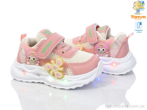Кросівки дитячі 51014C LED TOM.M рожевий  оптом от Optomarket