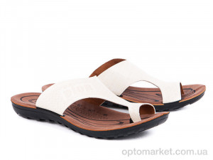 Купить Шльопанці чоловічі 5160 Диор бел Selena