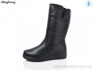 Купить Чоботи жіночі 521 Minghong чорний