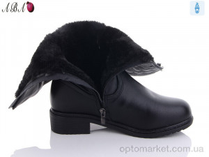 Чоботи жіночі 525 Aba чорний  оптом от Optomarket