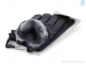 Рукавички чоловічі 53-2 black батал Paidi чорний  оптом от Optomarket