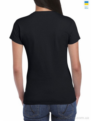 Футболка жіночі 5430 black Gildan чорний оптом от Optomarket