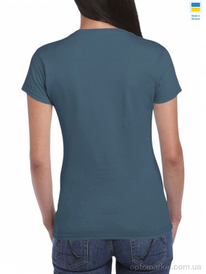 Футболка жіночі 5430 green Gildan зелений оптом от Optomarket