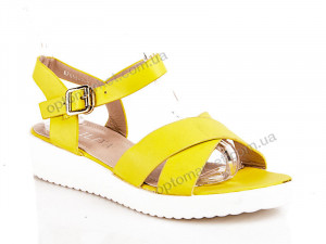 Купить Босоножки женские 55-7-5 LILIYA желтый
