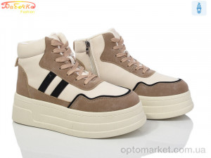 Купить Черевики жіночі 554-616 Бабочка-Mengfuna-AESD бежевий