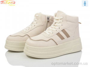 Купить Черевики жіночі 554 beige Бабочка-Mengfuna-AESD бежевий