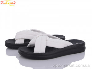 Купить Шльопанці жіночі 556-175 Бабочка-Mengfuna-AESD білий