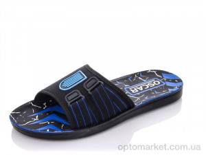 Купить Шльопанці чоловічі 58-12 синий Oscar чорний