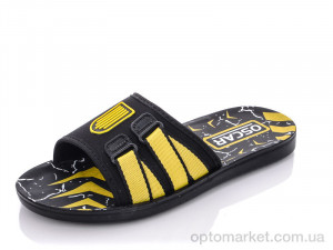 Купить Шльопанці чоловічі 58-12 желтый Oscar чорний