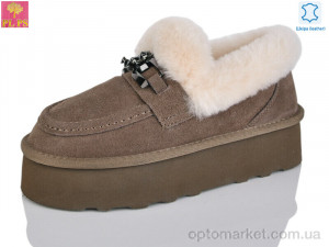 Купить Уги жіночі 5808 brown PLPS коричневий