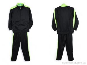 Спортивний костюм дитячі 581 чорн.салат Presto  оптом от Optomarket