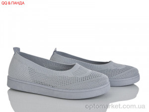 Купить Балетки жіночі 5863-1-5 QQ&Панда сірий