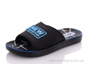 Купить Шльопанці дитячі 59-3 синий Oscar чорний