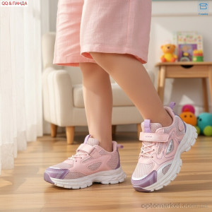 Кросівки дитячі 6-140-3 QQ&Панда рожевий  оптом от Optomarket