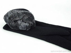 Рукавички жіночі 6-34 black Anjela чорний  оптом от Optomarket