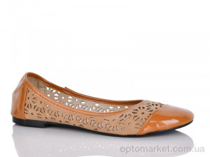 Купить Балетки жіночі 6-601 Lion коричневий