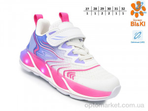 Кросівки дитячі 60002Y LED Bi&Ki білий  оптом от Optomarket