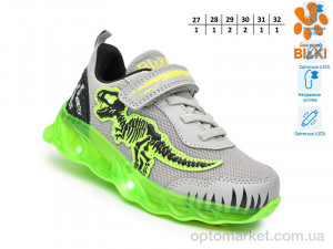 Кросівки дитячі 60005D LED Bi&Ki сірий  оптом от Optomarket