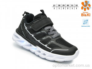 Кросівки дитячі 60007A LED Bi&Ki чорний  оптом от Optomarket