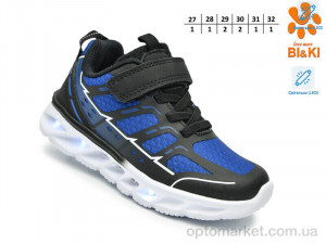 Кросівки дитячі 60007G LED Bi&Ki синій  оптом от Optomarket