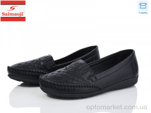 Купить Мокасини жіночі 601-1 Saimaoji чорний