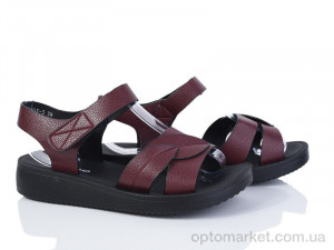 Купить Босоніжки жіночі 601-3 YAQINIAO бордовий
