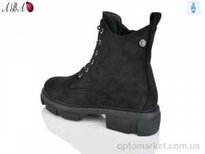 Черевики жіночі 606-1 зима Jiao Li Mei чорний  оптом от Optomarket