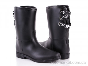 Купить Гумове взуття жіночі 608-1B черный Class Shoes чорний