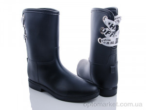 Купить Гумове взуття жіночі 608-1N белый Class Shoes чорний