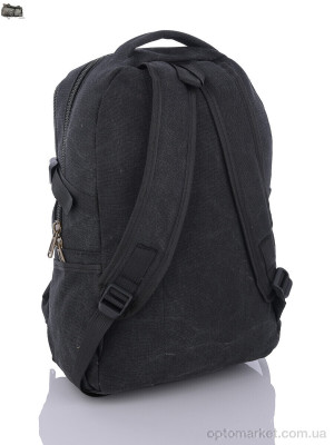 Рюкзак чоловічі 6105 black Jomolanma чорний  оптом от Optomarket
