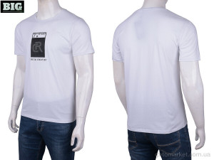 Футболка чоловічі 6107 white GoodWood білий  оптом от Optomarket