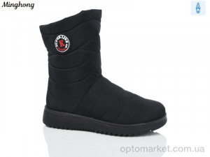 Купить Дутики жіночі 611 Minghong чорний