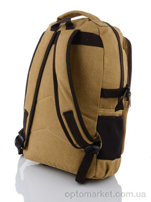 Рюкзак унісекс 6121 beige Ponasoo бежевий  оптом от Optomarket